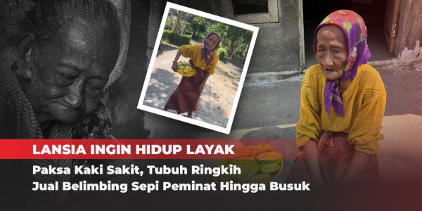 Sedekah Lansia Sebatangkara Penjual Buah Belimbing