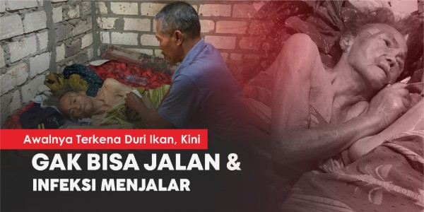 Kakek Warlin Tak Pernah Menyerah, Demi Istri yang Terbaring Lemah di Kasur Tua