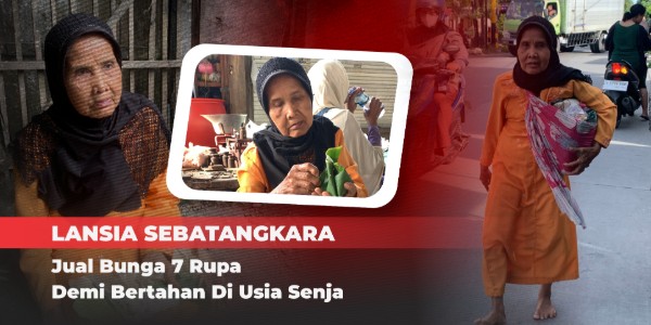 Lansia Jualan Tuk Sambung Hidup