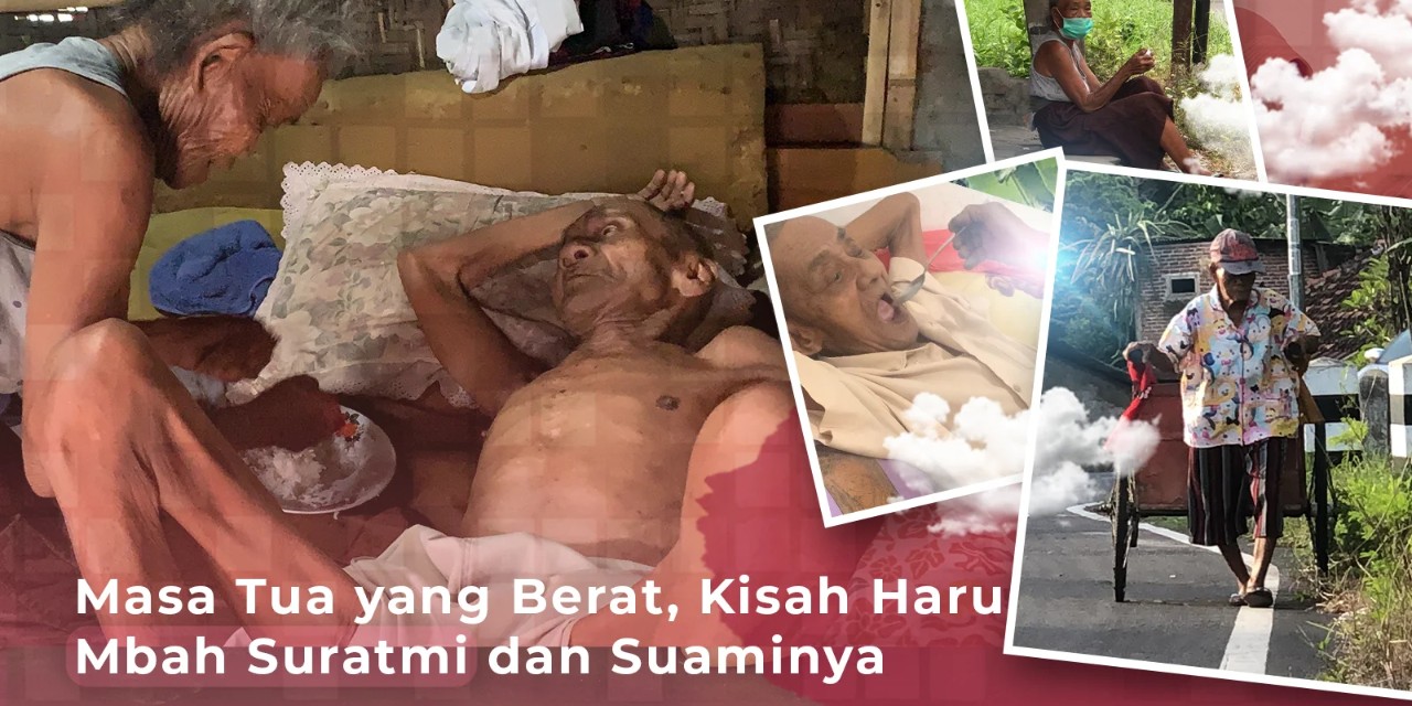 Bantu Mbah Suratmi Tetap Kuat Menjaga Suami dan Menyapu Makam demi Sepiring Nasi