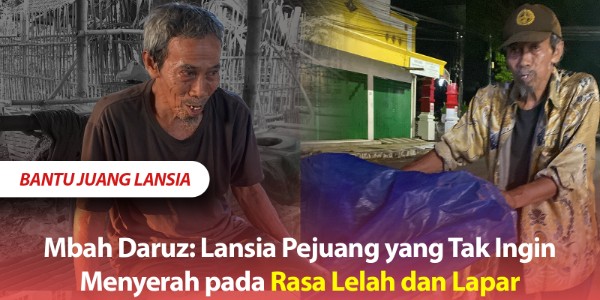 Tidur di Gubuk Tak Terpakai Bersama Bebek, Mbah Darus Masih Berjuang Cari Sesuap Nasi