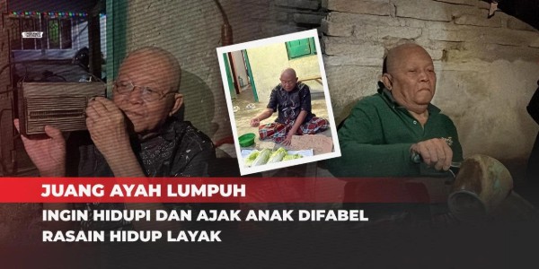 40 Tahun Lumpuh Rela Jadi Tulang Punggung Keluarga