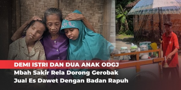 Juang Ayah Tua Hidupi 2 Anaknya yang Istimewa