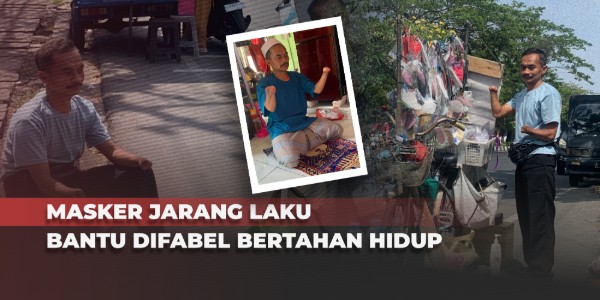 Dagangan Sepi, Penjual Difabel Sering Tahan Lapar