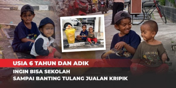 Riswan kecil, Berjual Keripik Demi Sekolah