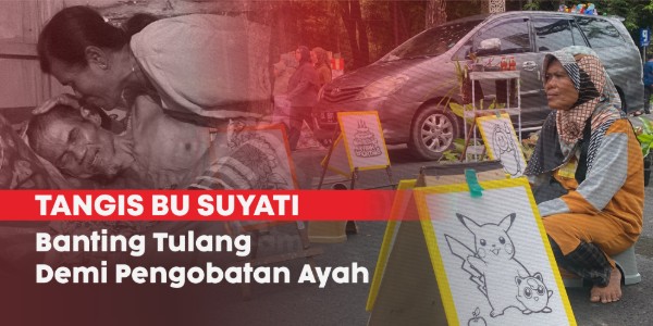 Setiap Hari Berjuang Demi Ayah Sakit, Bu Suyati Hanya Bisa Mengandalkan Upah Tak Seberapa