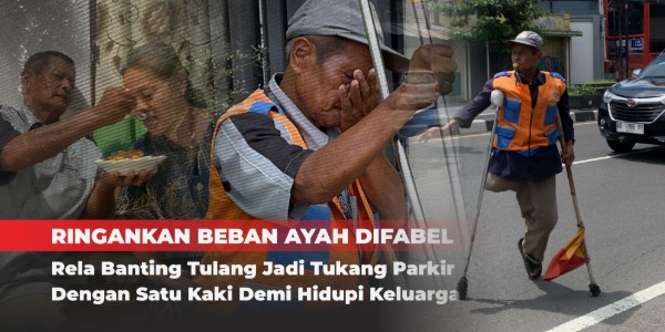 Ringankan Beban Kakek Difabel Demi Bertahan Hidup