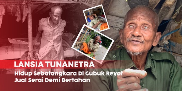 30 Tahun Hidup dalam Gelap, Mbah Suyono Bertahan dengan Rp5.000